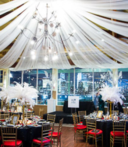 indoor wedding chandelier feather centerpieces